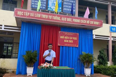 Tập huấn phòng cháy chữa cháy của trường THCS Ea Bhốk học năm 2023 – 2024